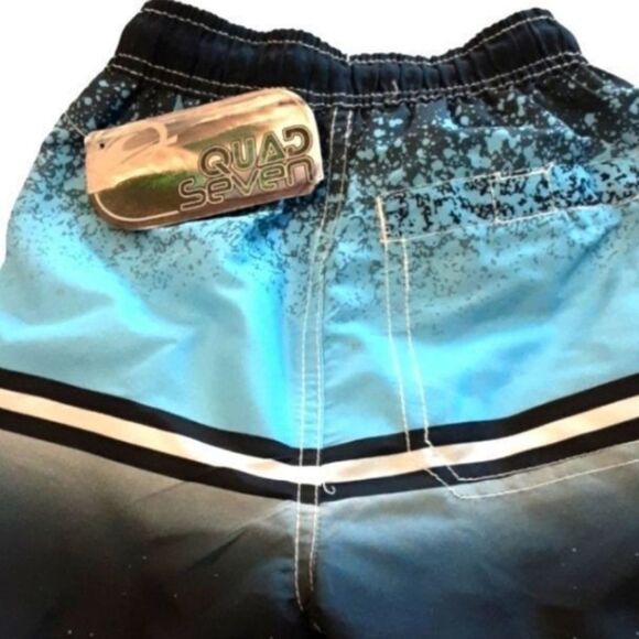 QUAD‎ SEVEN Swim Trunks Striped Colorblock Toddler Size 2 - Picture 4 of 8